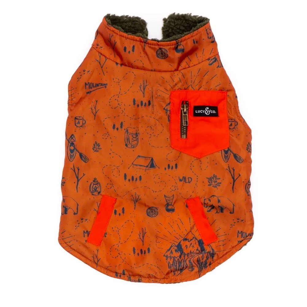 Lucy & Co Reversible Teddy Vest Big Bear